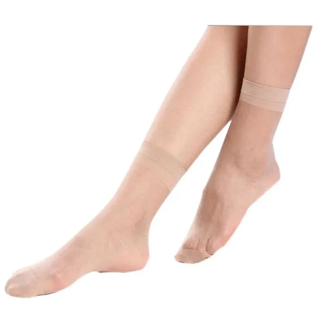 10 Pairs Women's Slim Stokings Casual Resilient Transparent Sexy Socks Calze#B629 SM6