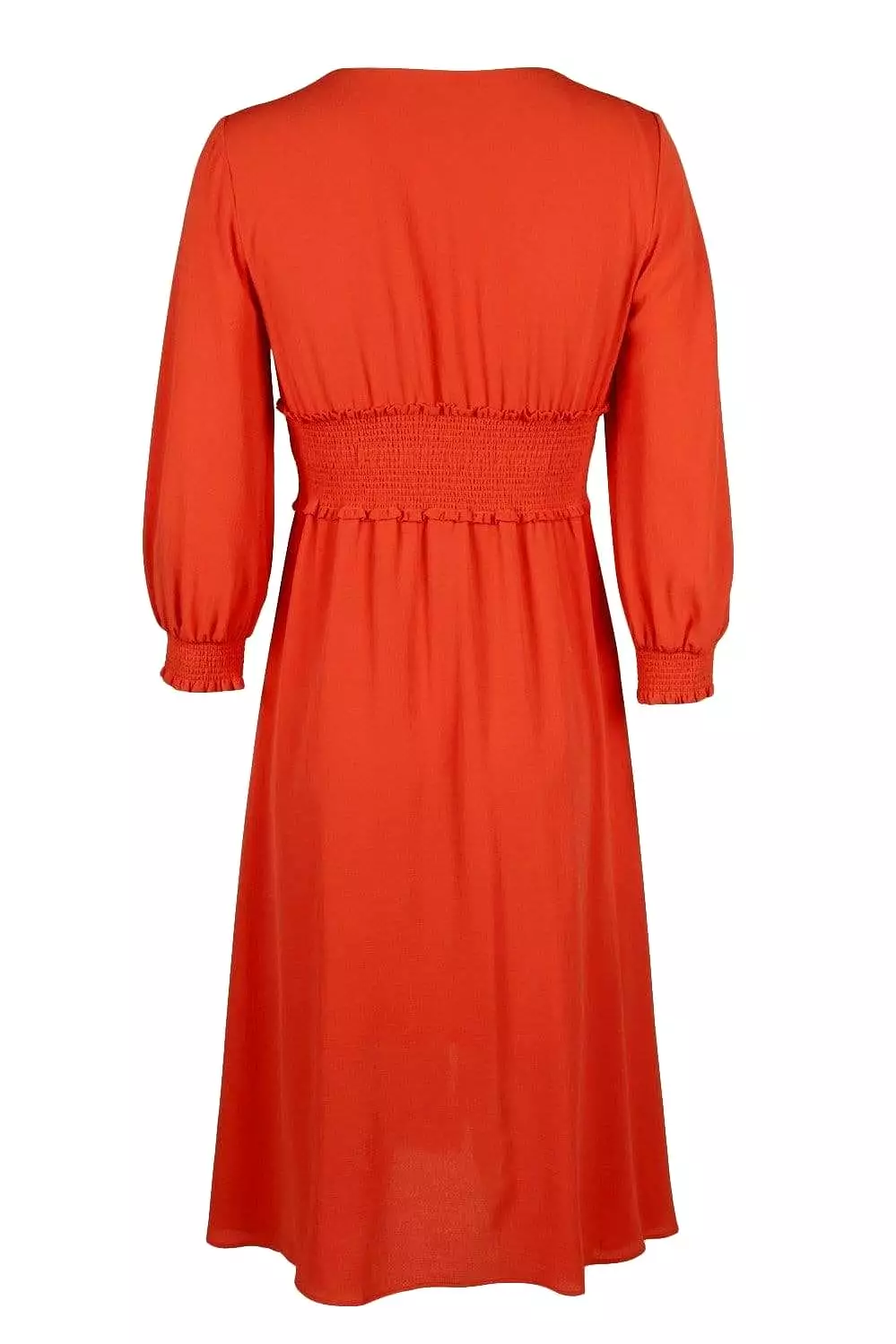 Adrianna Papell - AP1D103500 Long Sleeve V-neck Ruched A-line Dress