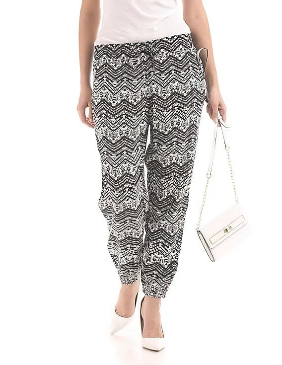 Aeropostale Printed Jogger Pants