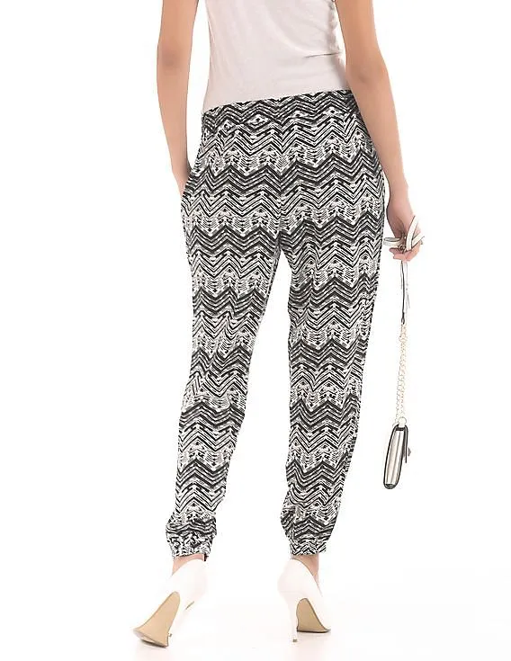 Aeropostale Printed Jogger Pants