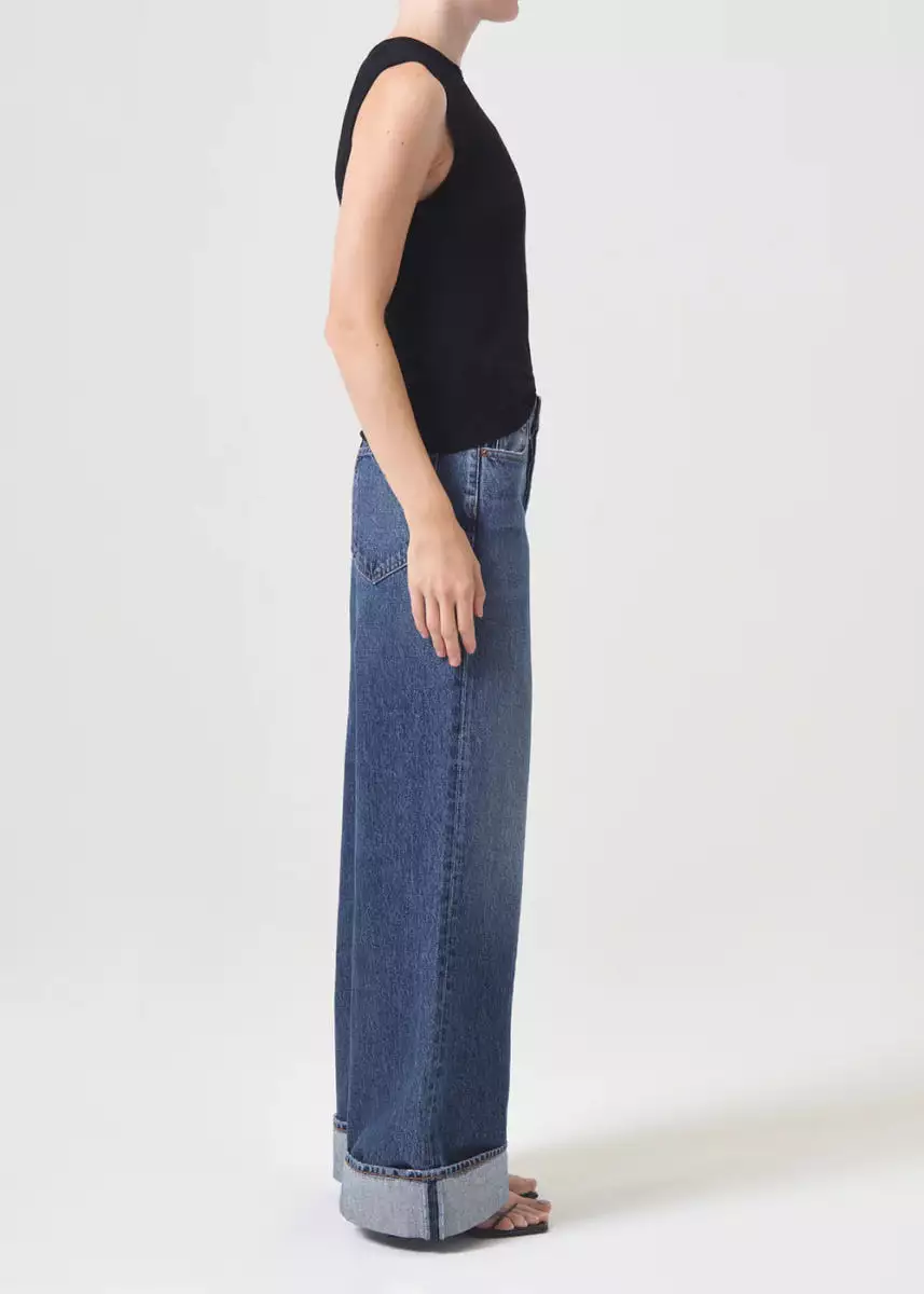 AGOLDE high rise wide leg jeans in Control