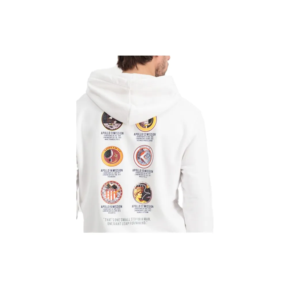 Alpha Industries Apollo Mission Hoody White 106338-09