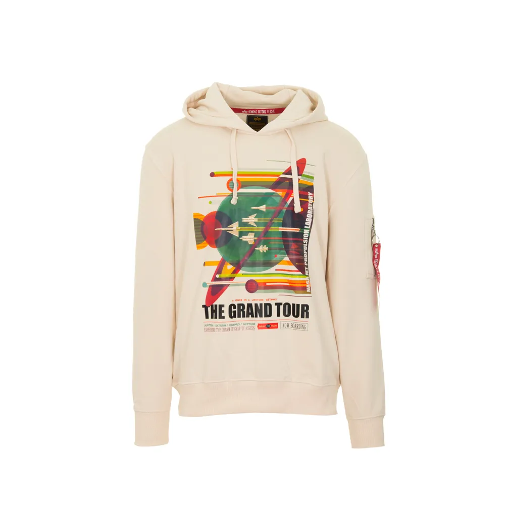 Alpha Industries Nasa Grand Tour Hoody Jet Stream White 116331