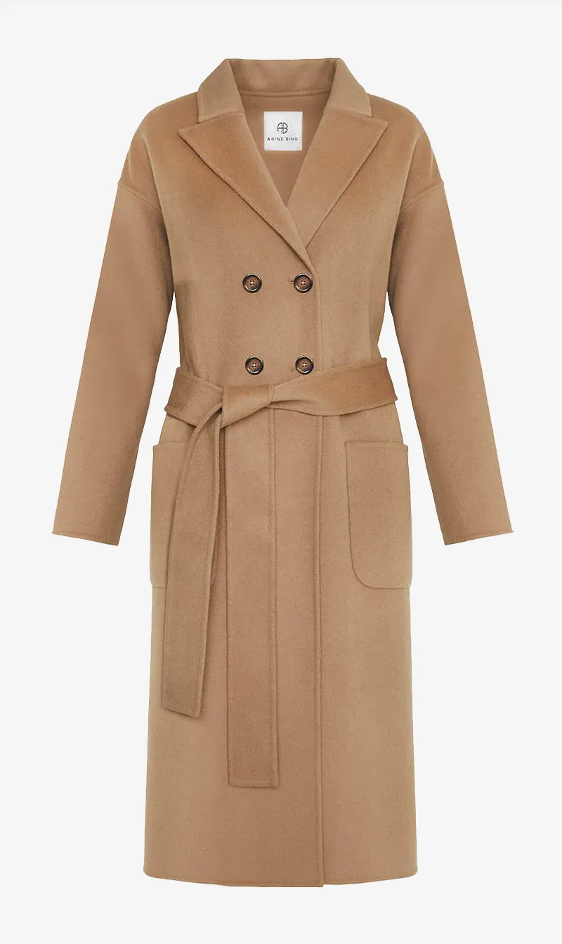  Anine Bing      Dylan Coat - Camel Cashmere 