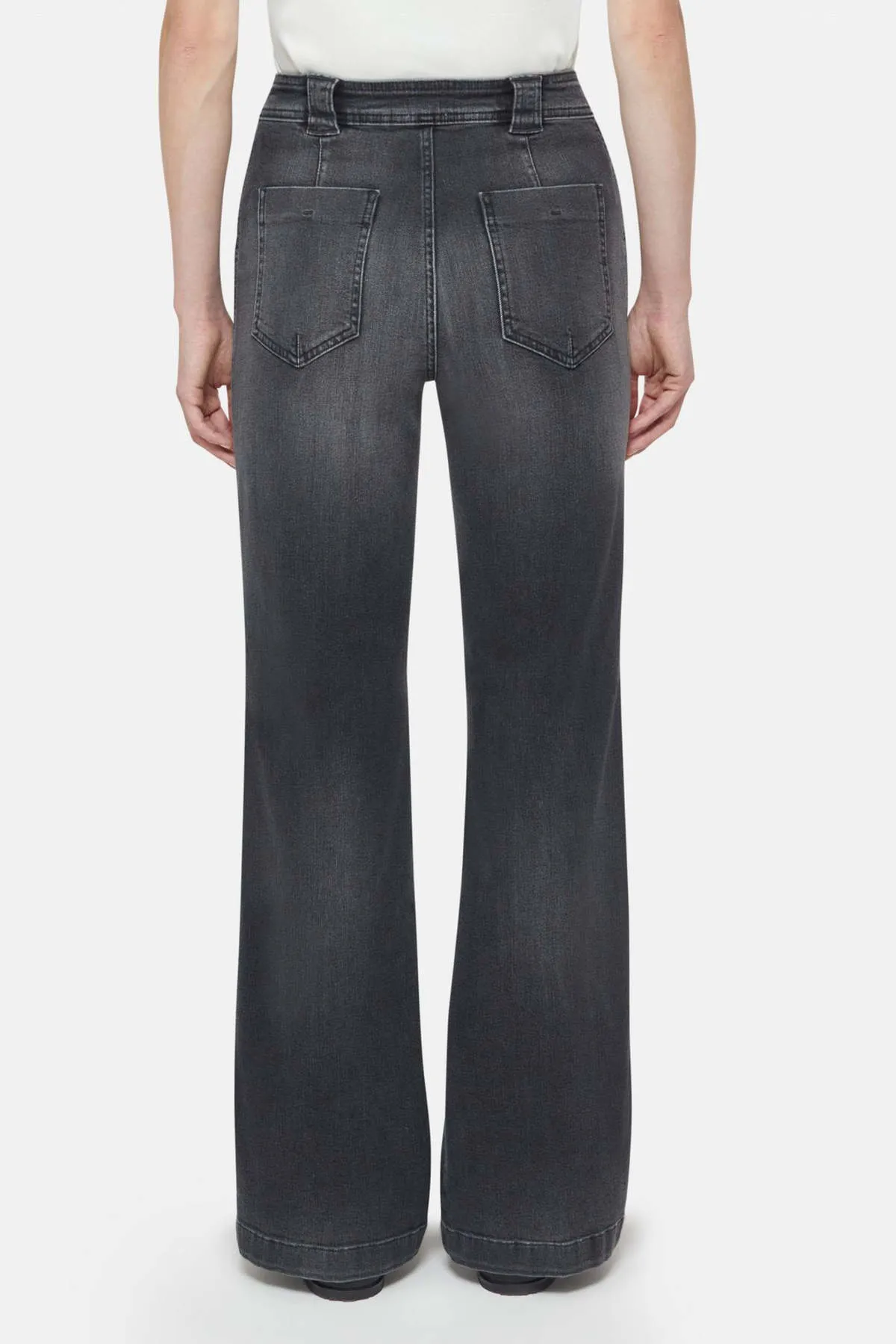 Aria Straight Leg Jean - Dark Grey