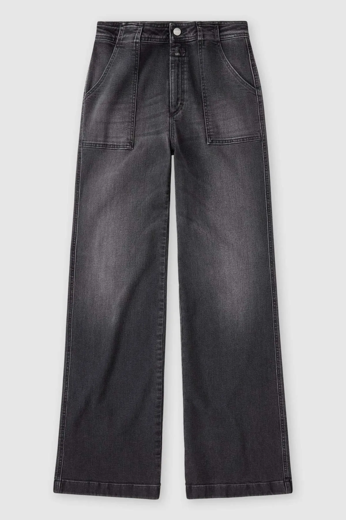 Aria Straight Leg Jean - Dark Grey