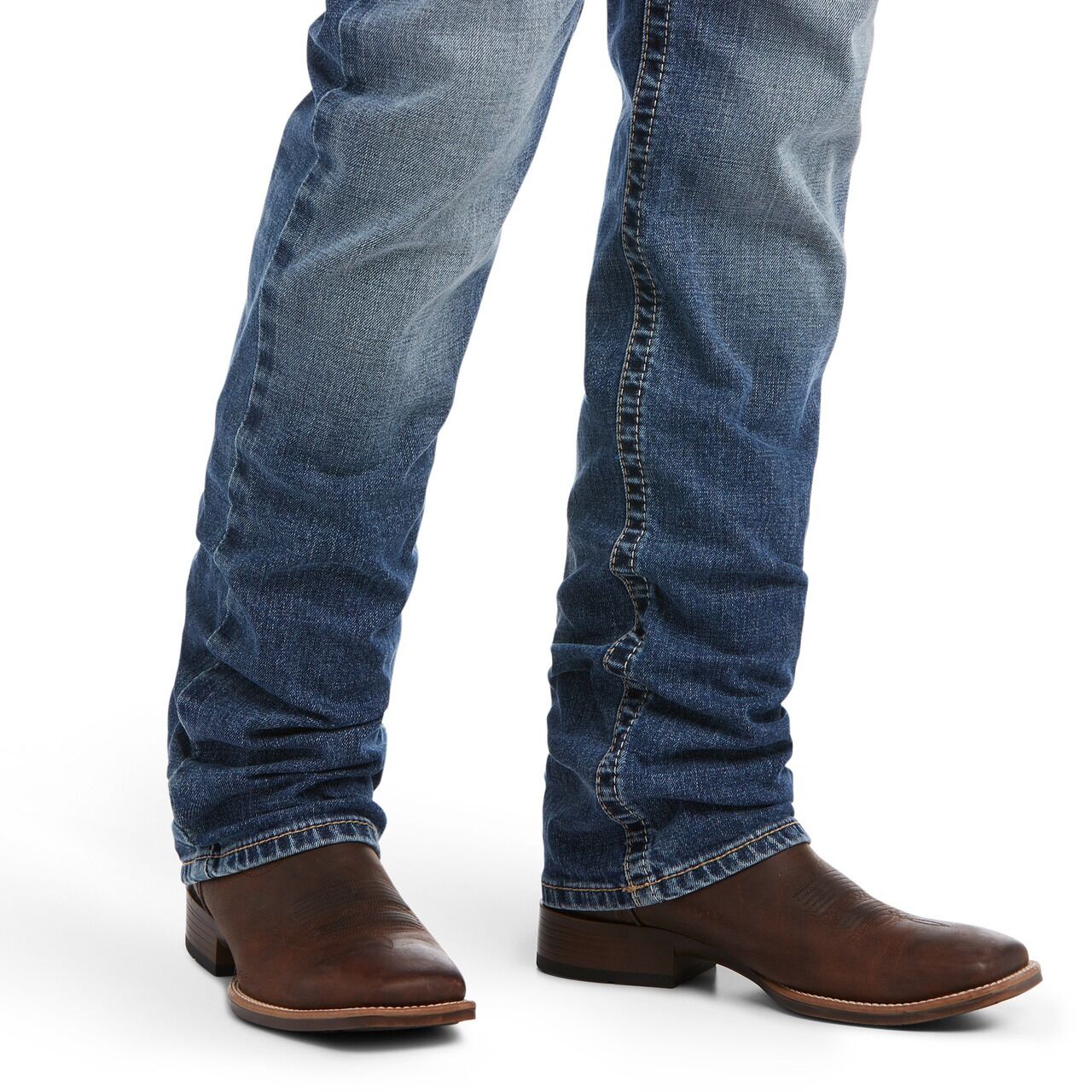 Ariat Men's M4 Low Rise Stretch Longspur Stackable Straight Leg Jean in Dakota