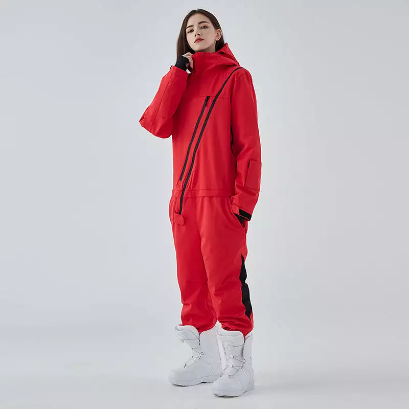 Ashore Ski Shop ski suit men's and women's one-piece single-board Waterproof Ski Jumpsuits