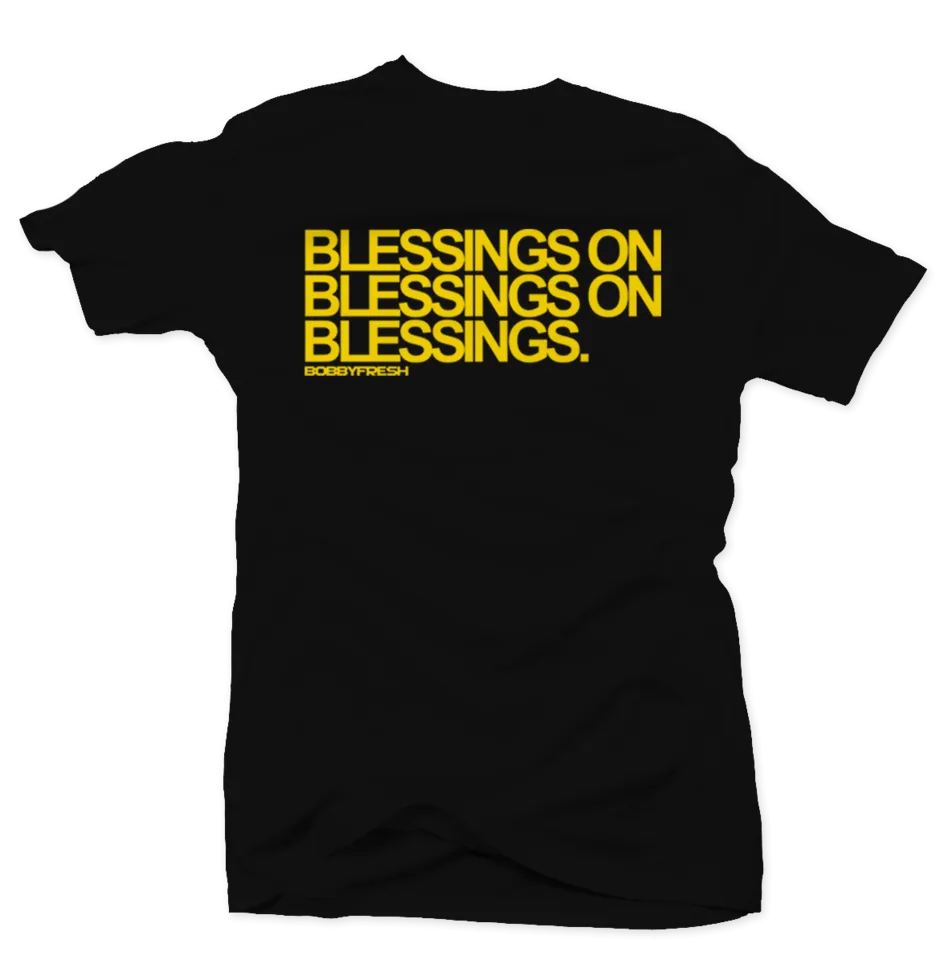 Blessings and Blessings Black/Yellow Tee