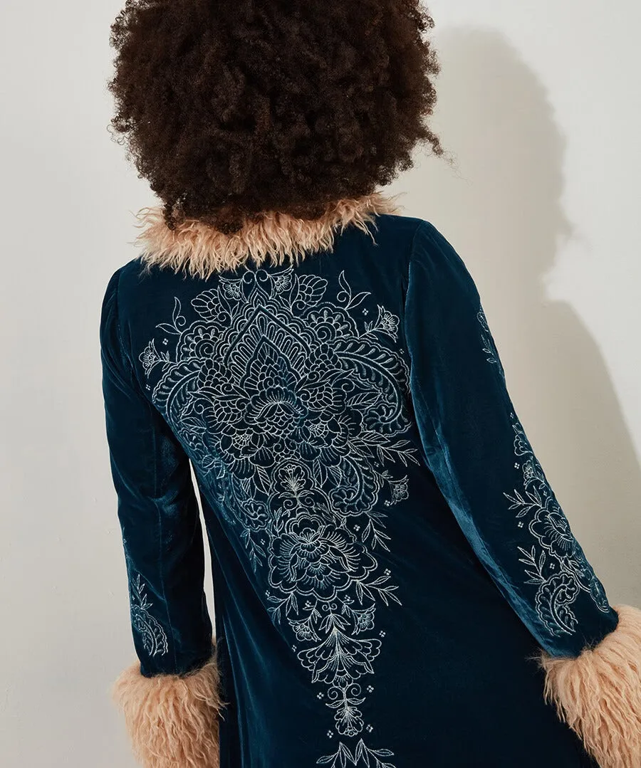 Boho Girl Embroidered Boutique Coat