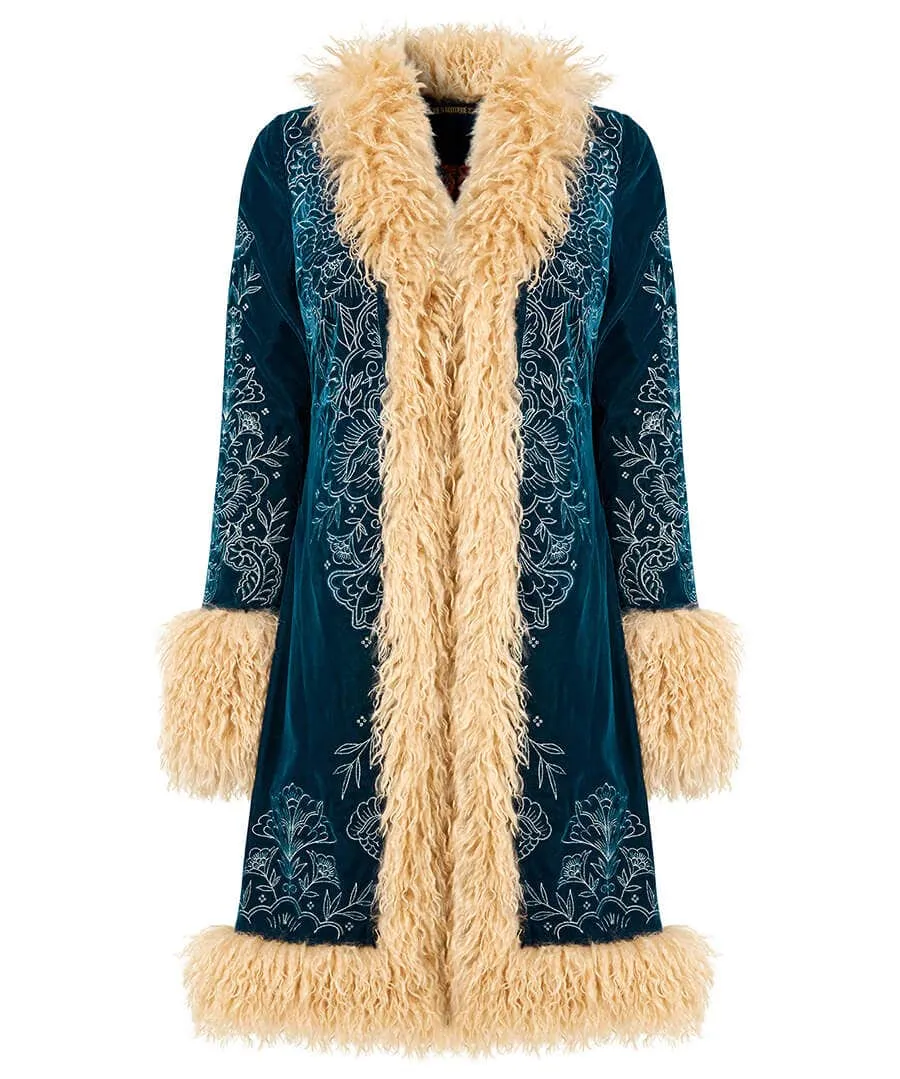 Boho Girl Embroidered Boutique Coat