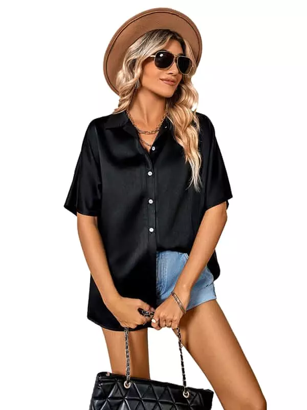 Casual Short Sleeved Women Shirt