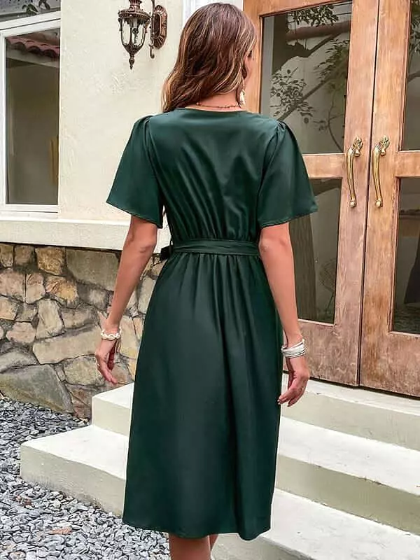 Casual Short Women Midi Dress