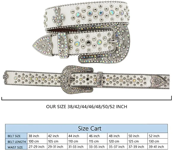 Casual Women's Leopard Crystal Diamond Rhinestones Pin Buckle Belt