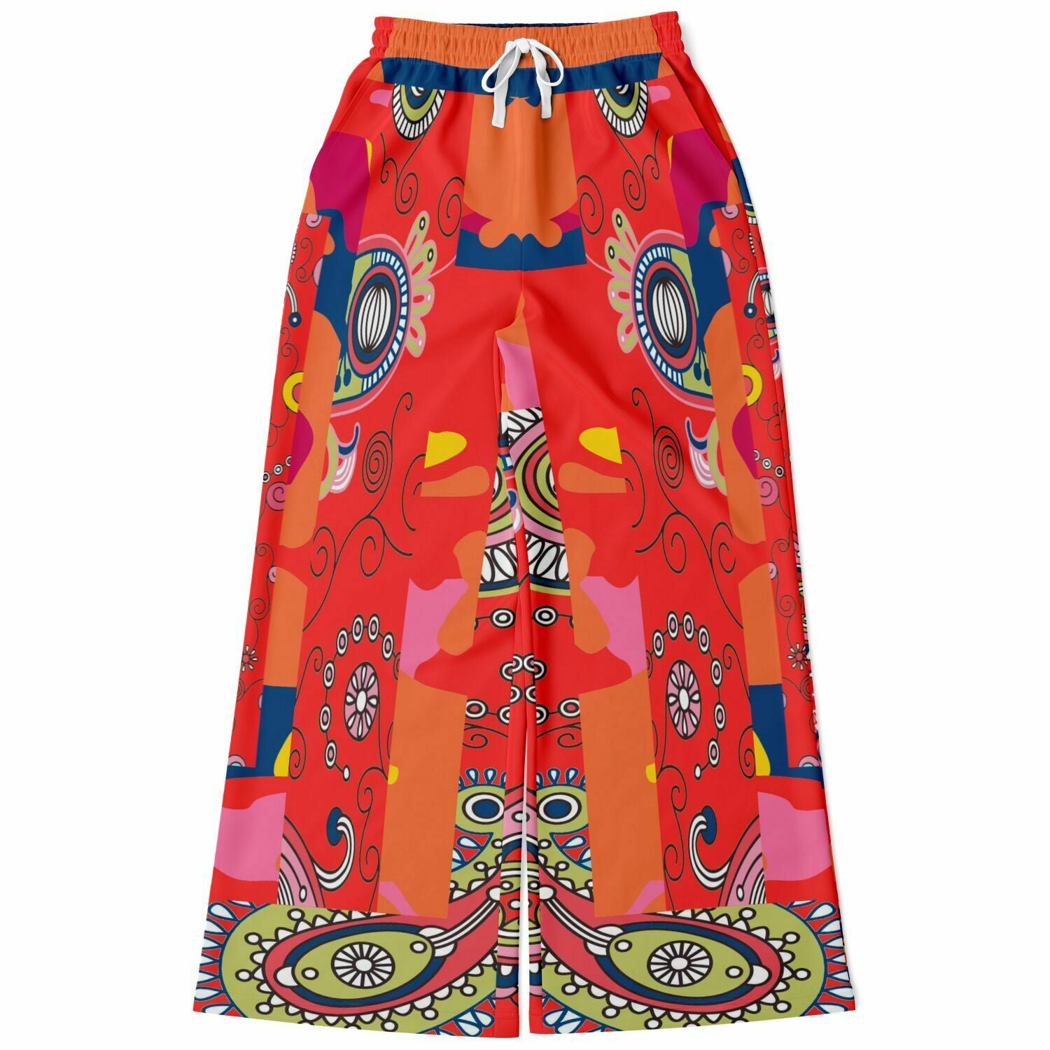 Chili Pepper Camo Paisley Eco-Poly Stretchy Phat Bellbottoms