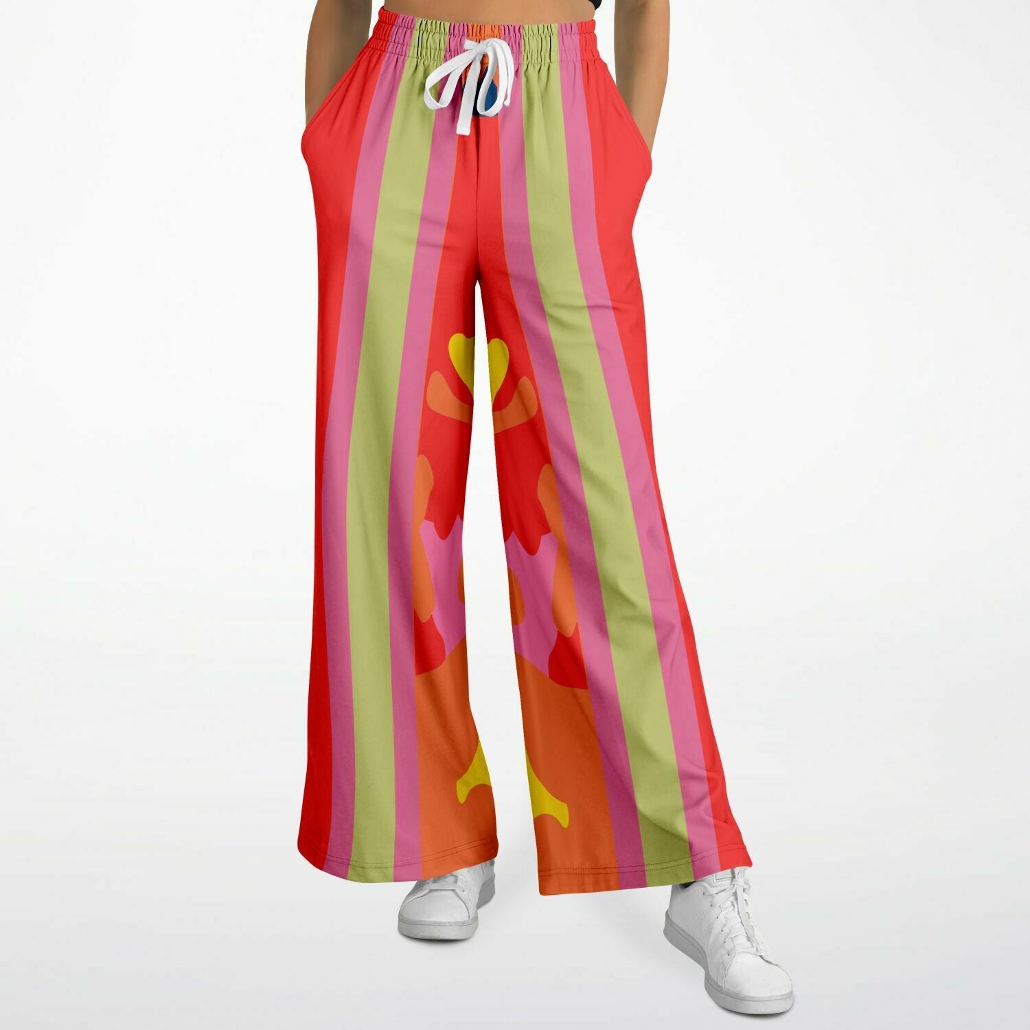 Chili Pepper Colorblock Camo Trio Eco-Poly Stretchy Phat Bellbottoms