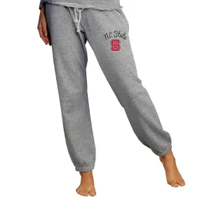 Concepts Sport NC State Wolfpack Women's Gray Mainstream Knit Jogger Pants