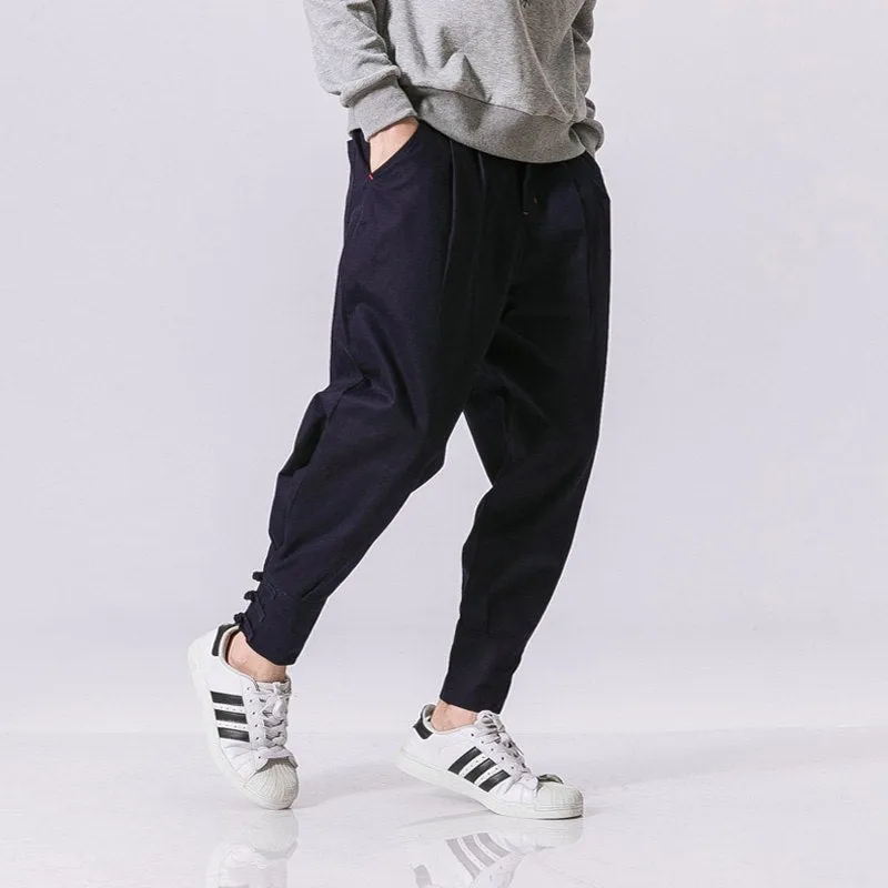 Cotton Linen Harem Pants