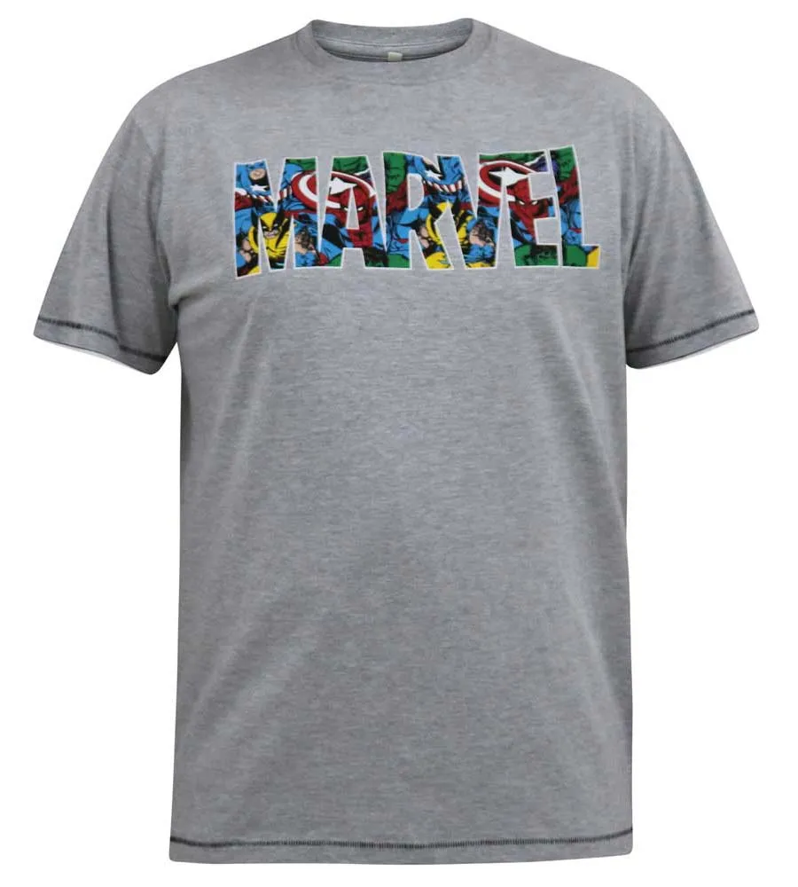 D555 Big Mens Marvel Printed T-Shirt Official Licensed Product (COMIC)