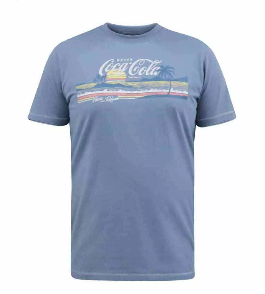 D555 Big Mens Official Coca Cola Printed T-Shirt Official Licensed Product (NORFOLK)