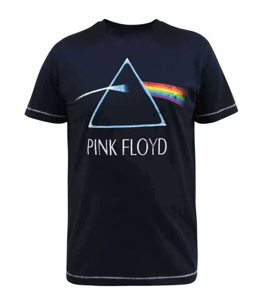 D555 Big Mens Pink Floyd Printed T-Shirt Official Licensed Product (ECLIPSE)