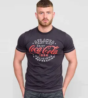 D555 Mens Coca Cola Printed T-Shirt Official Licensed Product (LONGHAM)