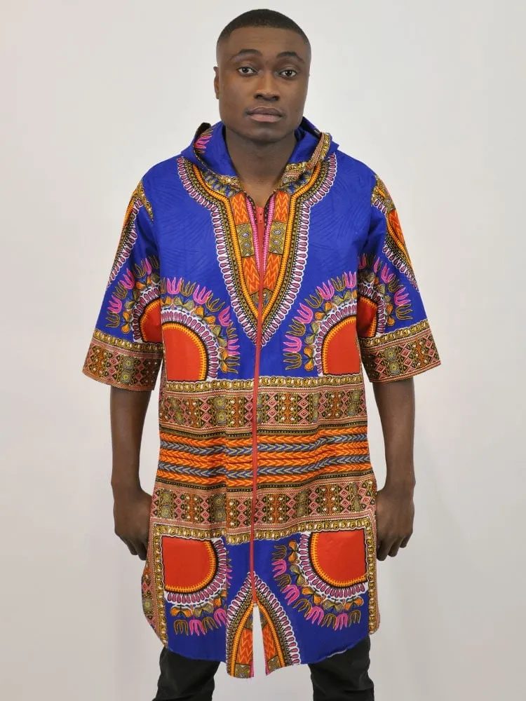 Dashiki Hoody Long Shirt - African Clothing Store | JT Aphrique