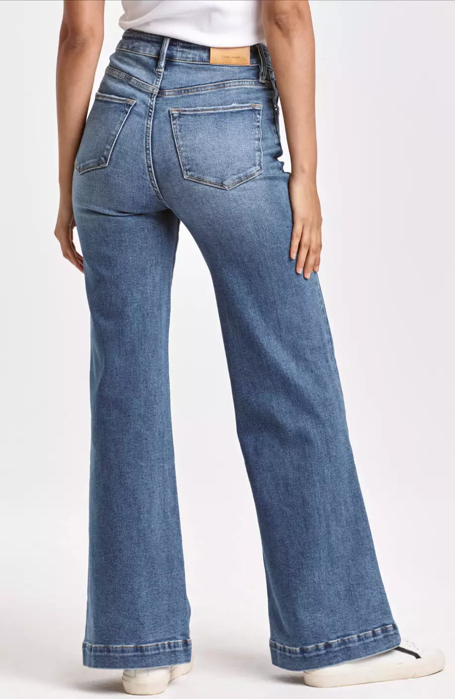 Dear John Fiona Super High Rise Wide Leg Jeans - Natal