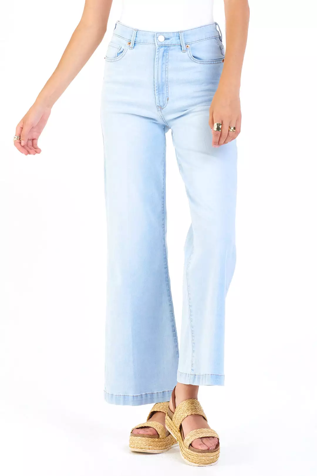 Dear John Fiona Super High Rise Wide Leg Jeans