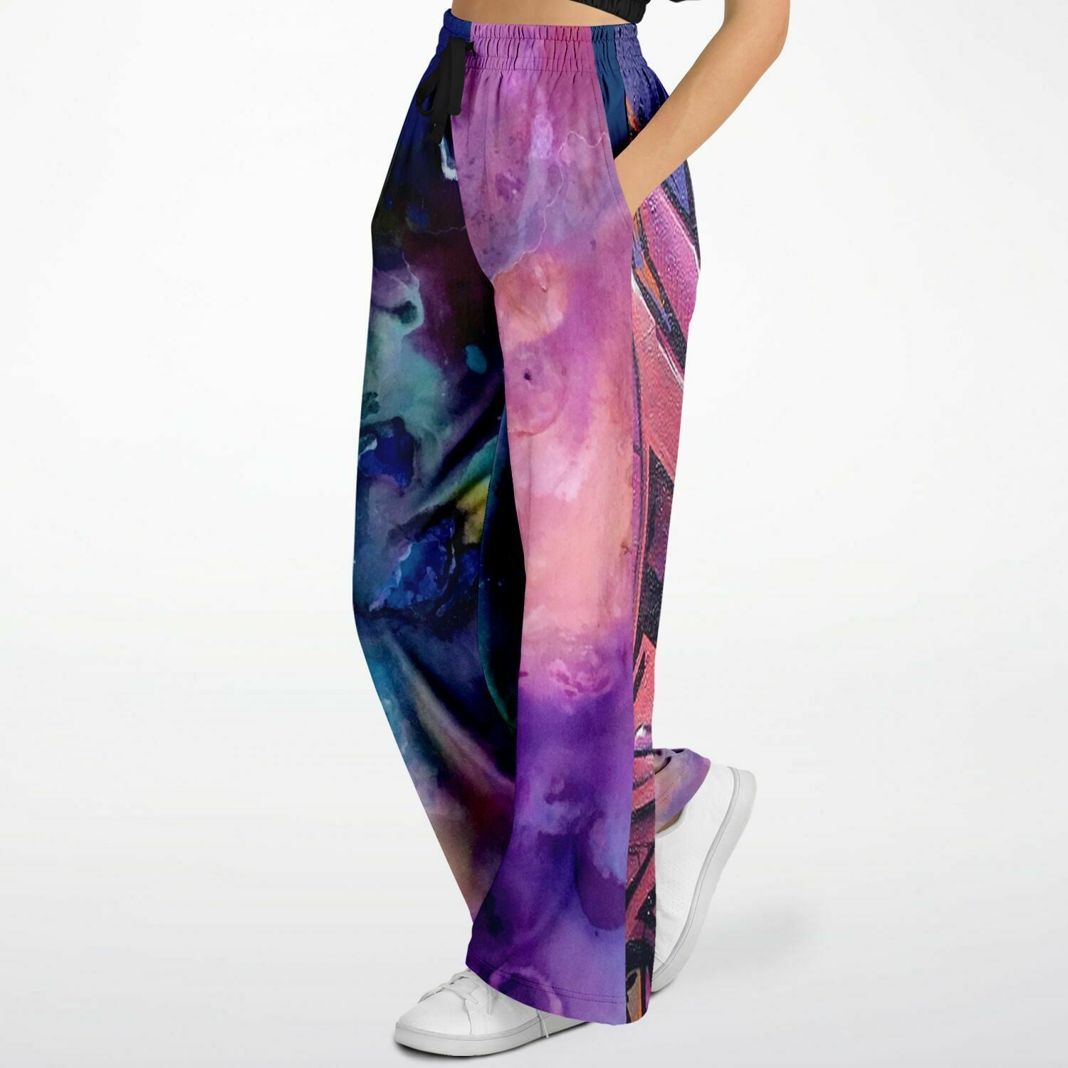 Dusky Midnight Graffiti SW Stretchy Phat Bellbottoms