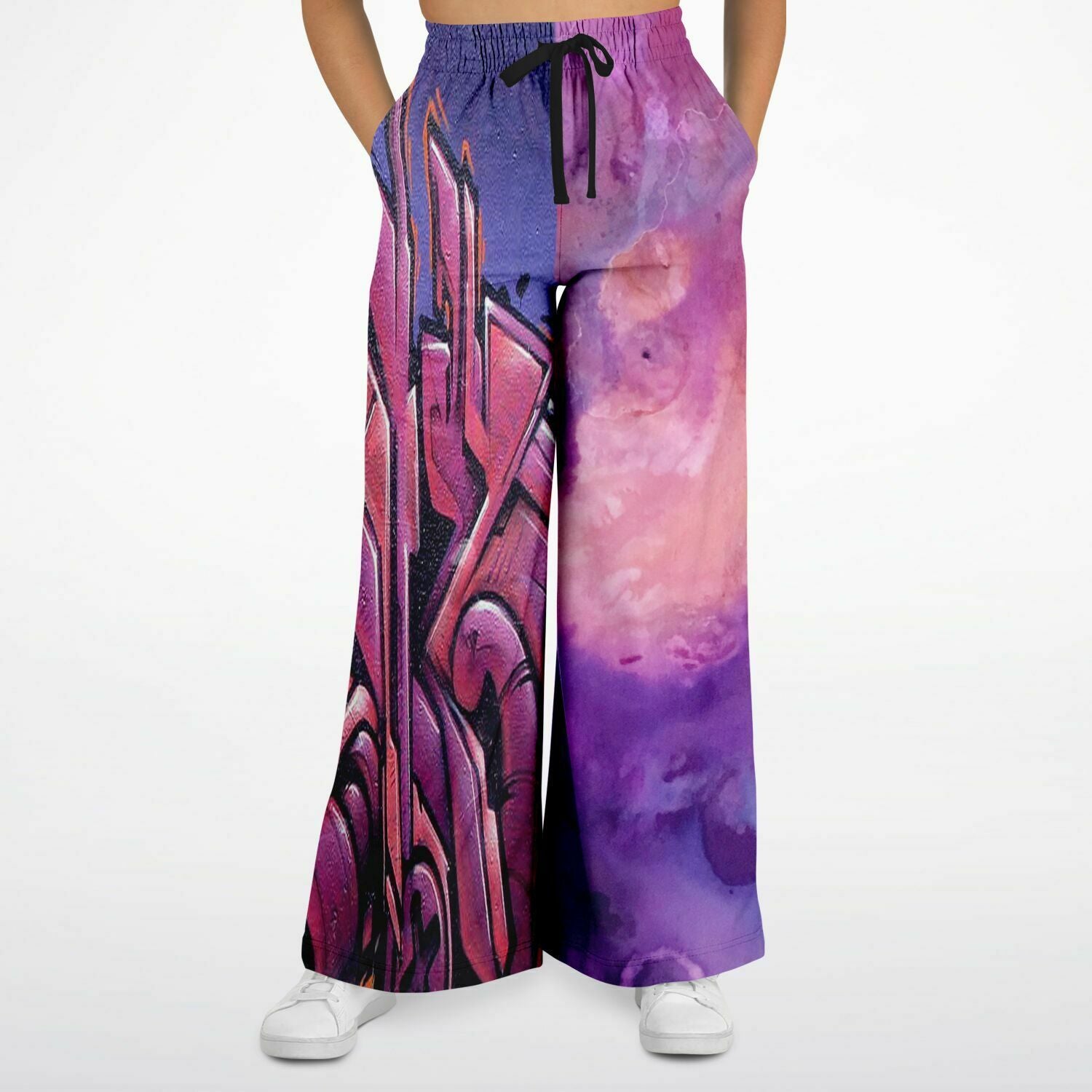 Dusky Midnight Graffiti SW Stretchy Phat Bellbottoms