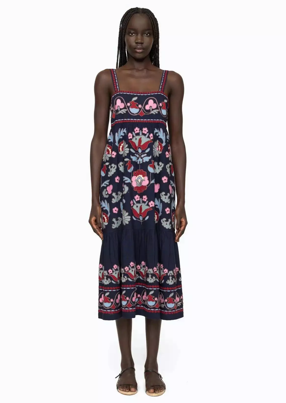 Eclisse Embroidery Slip Dress