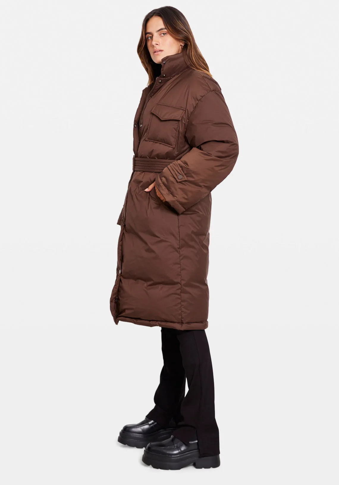 EMMA COAT DARK BROWN