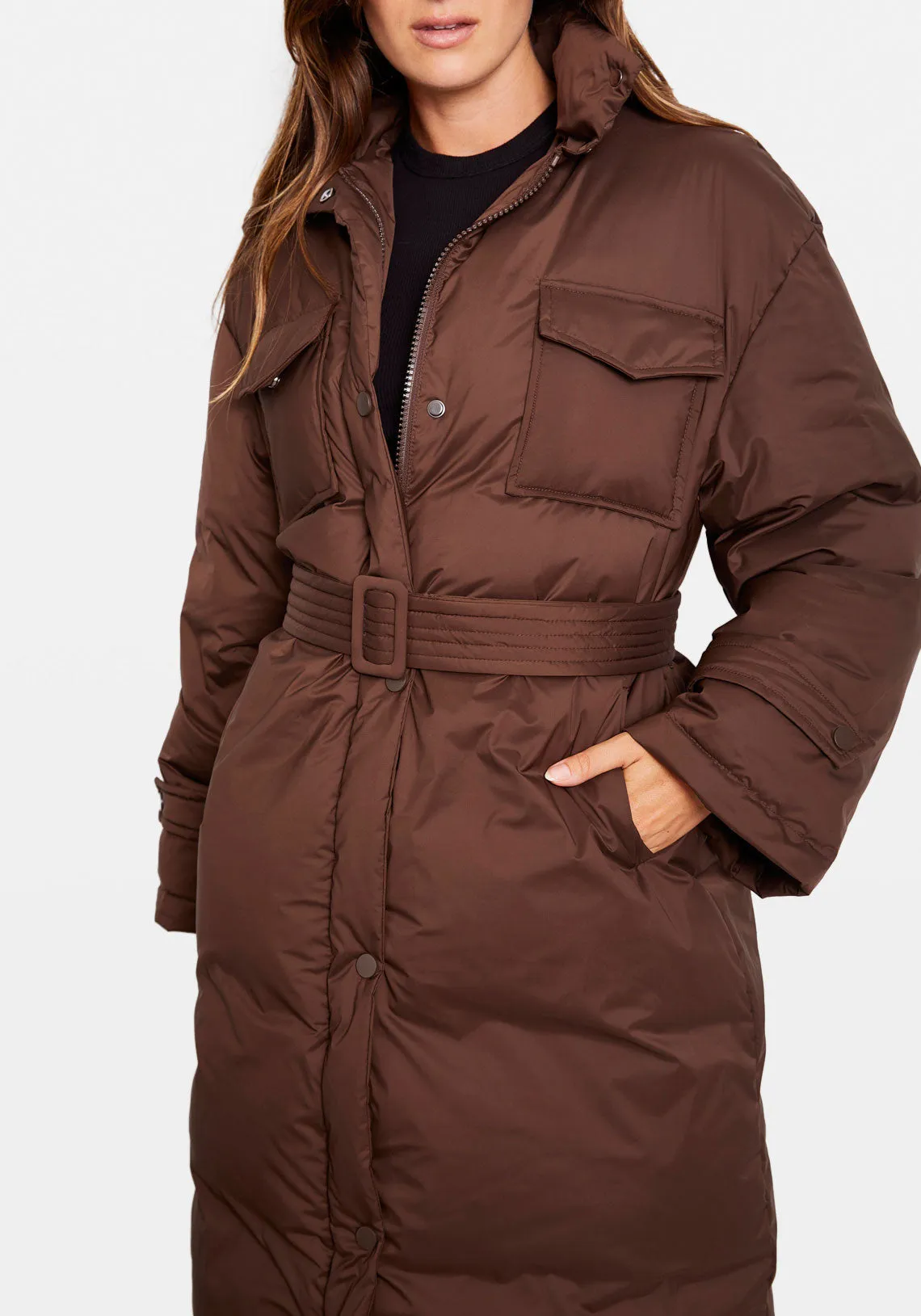 EMMA COAT DARK BROWN