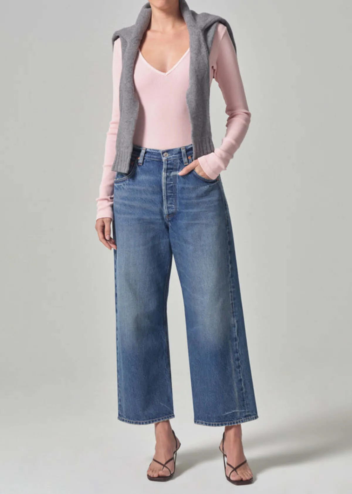 Gaucho Vintage Wide Leg Jean Comet