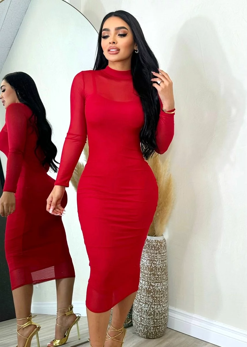 Glamorous  Dress Red