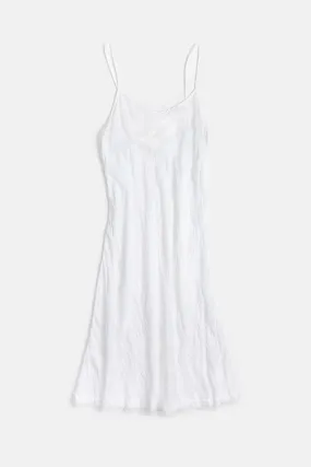 Greta Cotton Voile Slip Dress - White