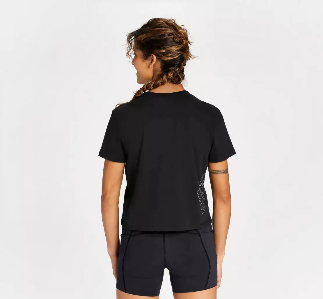 Hoka- Women's All Day Tee Black 1123698 BWMT