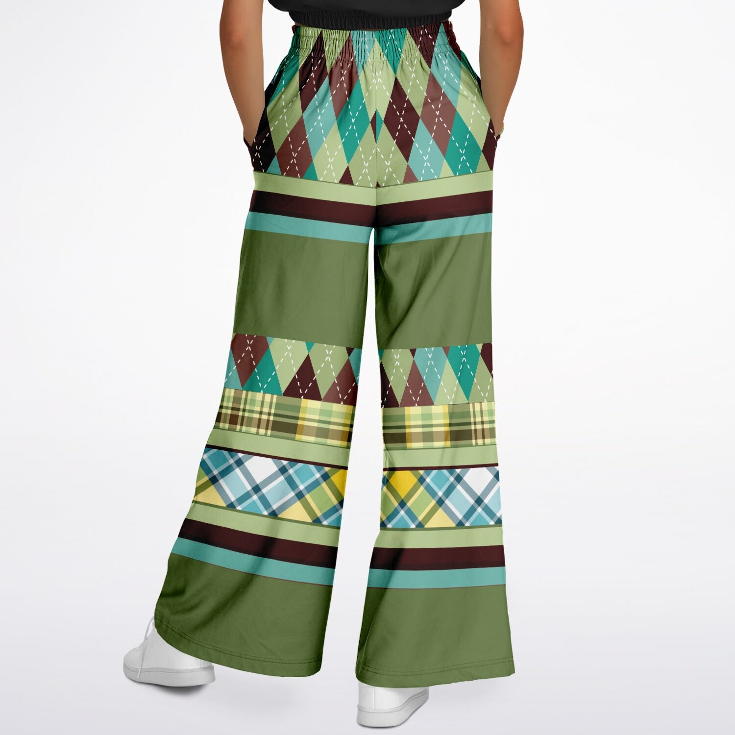 Hypnotic Zen Eco-Poly Stretchy Phat Bellbottoms