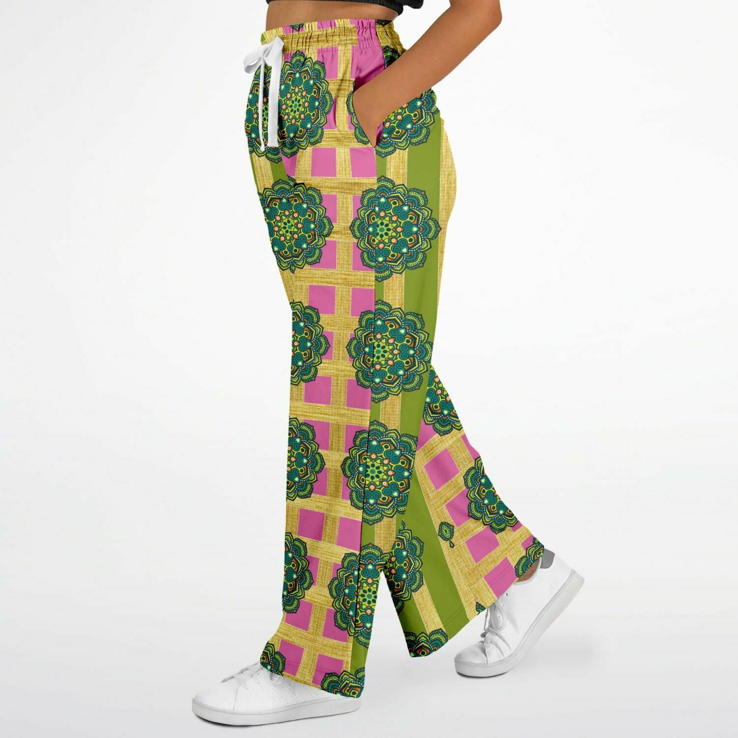 Jambalaya Eco-Poly Stretchy Phat Bellbottoms