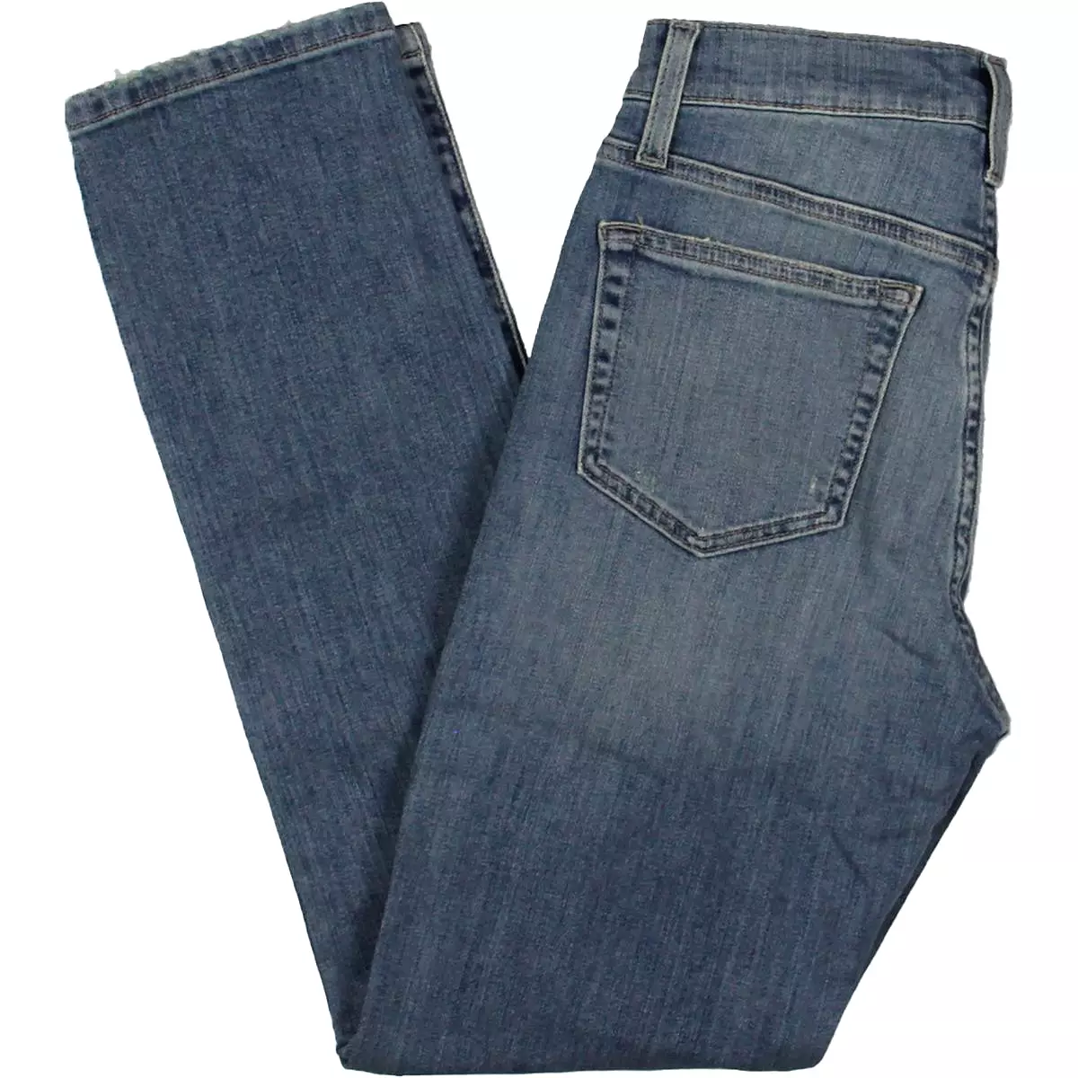 Joe's Womens High-Rise Distressed Straight Leg Jeans