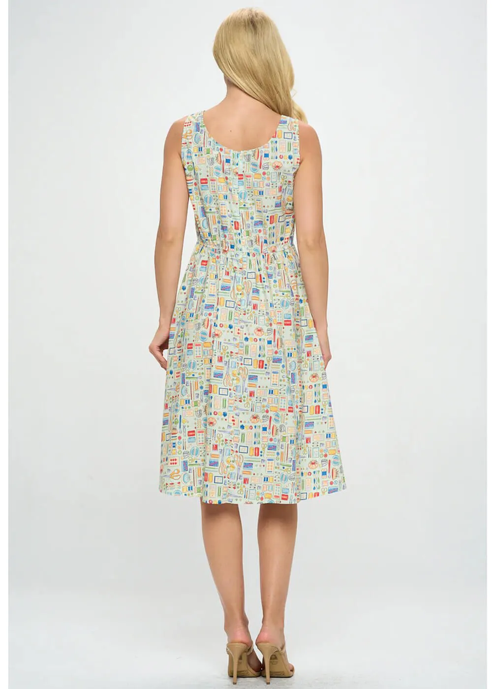 LA Soul Leah Sewing Kit A-Line Dress Mint