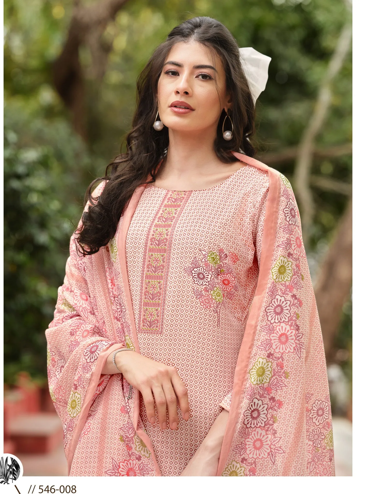 Ladyline Casual Women's Cotton Salwar Kameez - Designer Printed with Cotton Print Dupatta