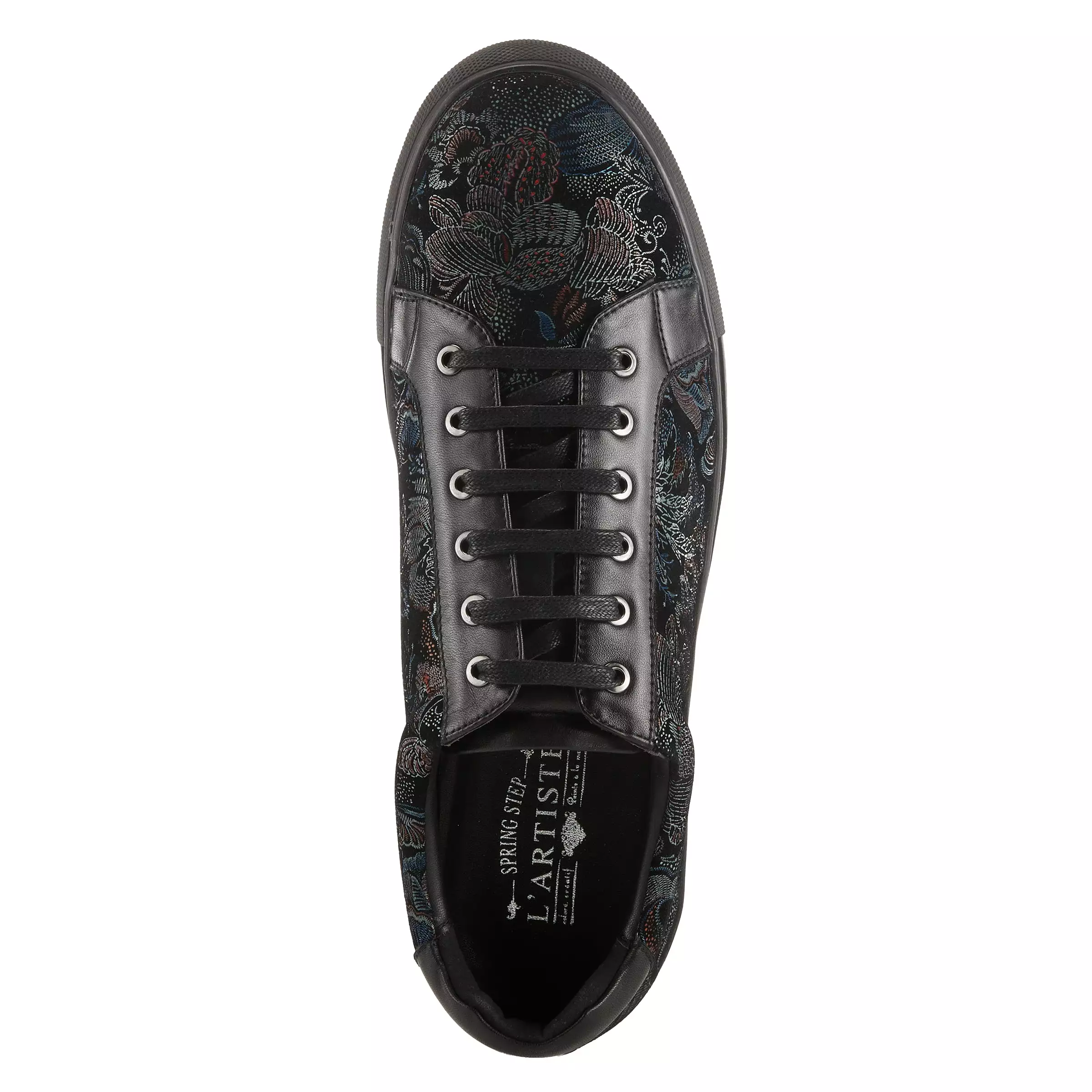 L'ARTISTE MEN ANDER-FLORAL LACE-UP SNEAKER