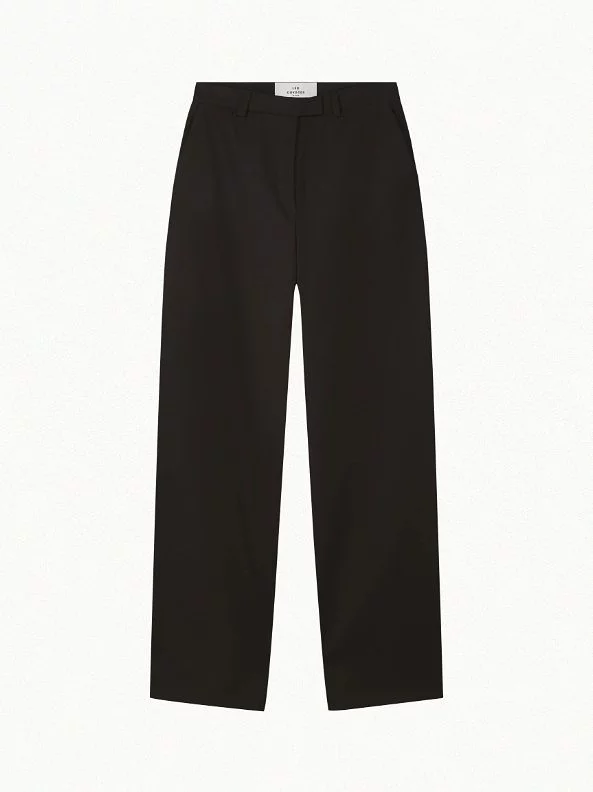 Les Coyotes Straight leg tailored trousers noir