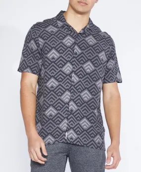 Lodi Printed Resort Shirt (Charcoal)