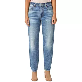 Lucky Brand Womens Relaxed Whisker Wash Straight Leg Jeans