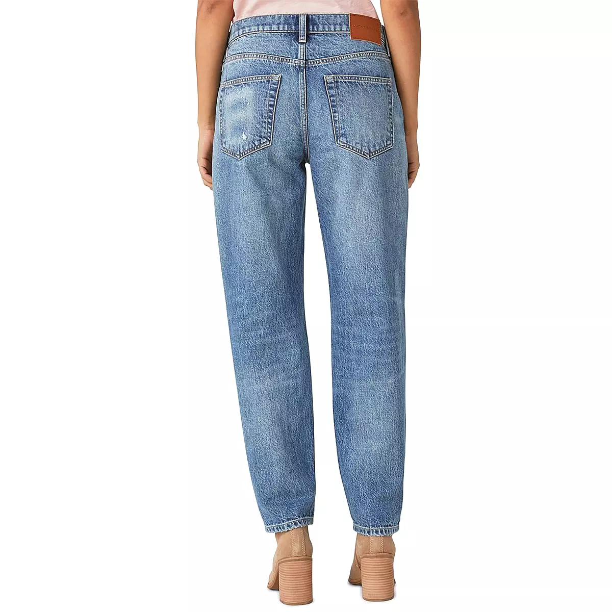 Lucky Brand Womens Relaxed Whisker Wash Straight Leg Jeans