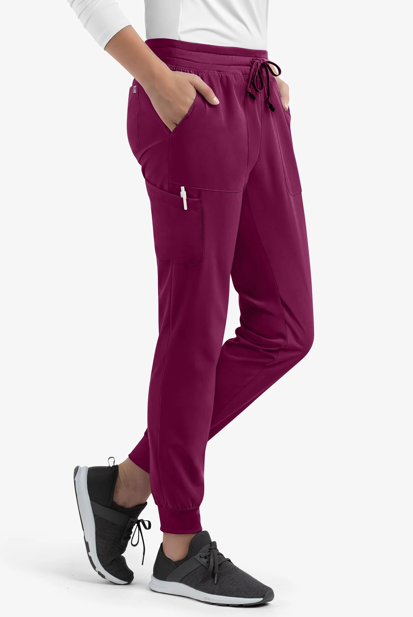 Maevn Matrix Impulse Women's 5-Pocket STRETCH Jogger Scrub Pants - Petite