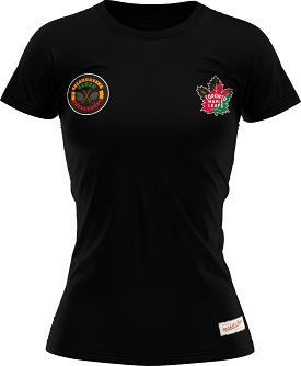 Maple Leafs Mitchell & Ness Women's Black Excellence Tee